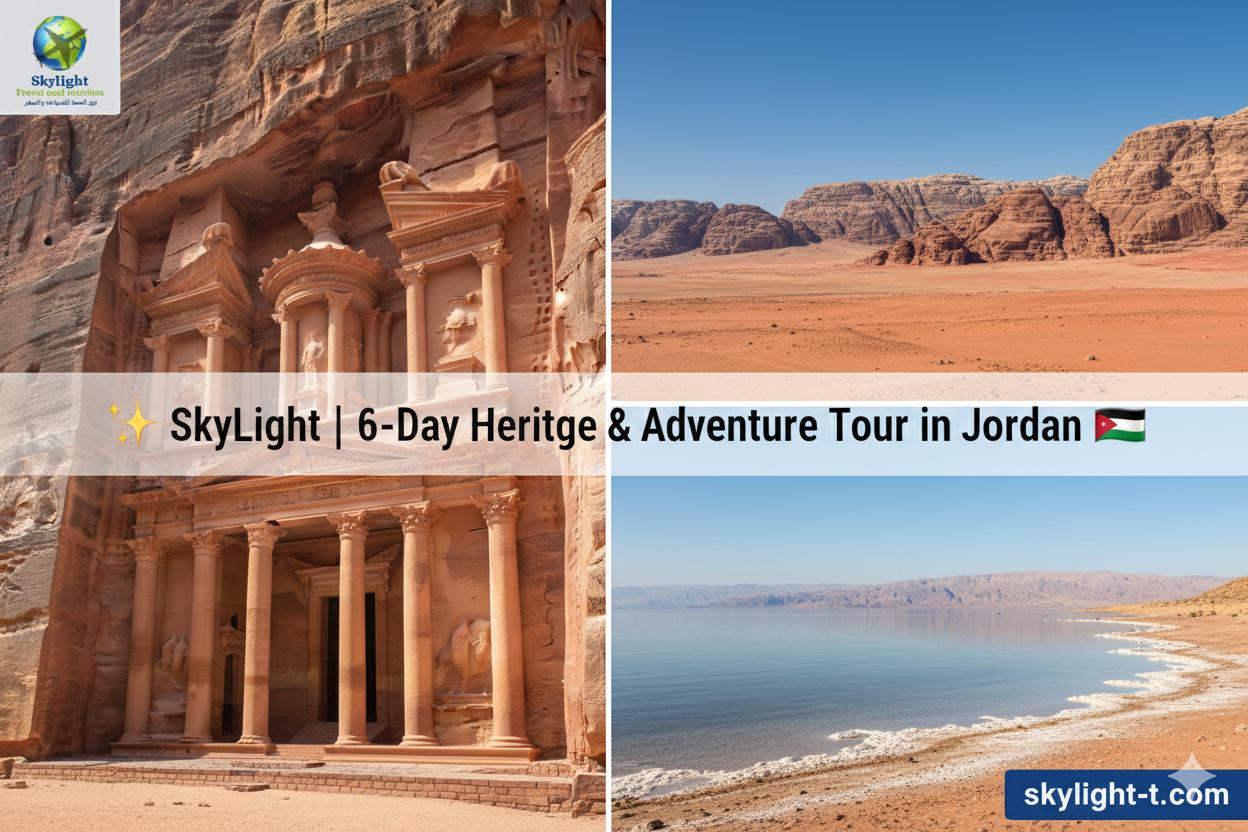 ✨ SkyLight | 6-Day Heritage & Adventure Tour in Jordan 🇯🇴