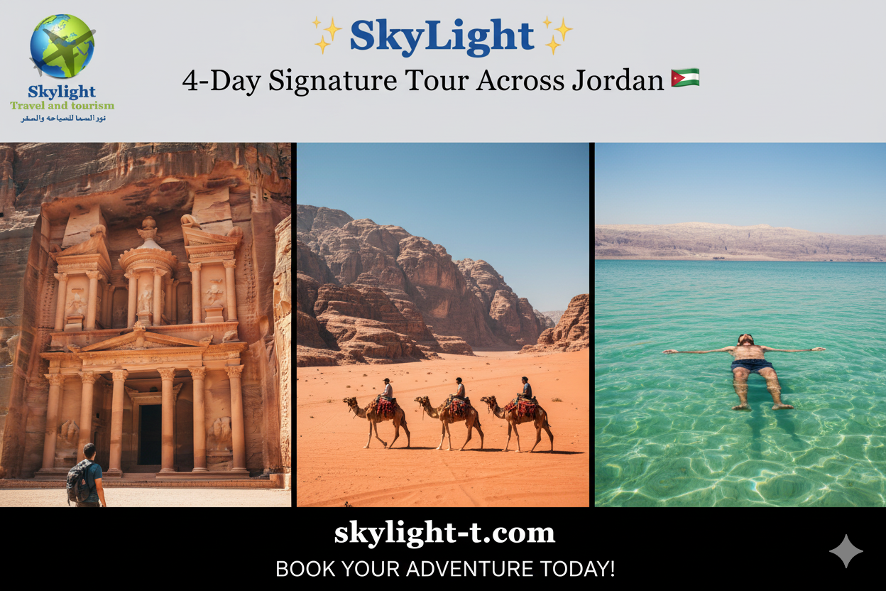 ✨ SkyLight | 4-Day Signature Tour Across Jordan 🇯🇴