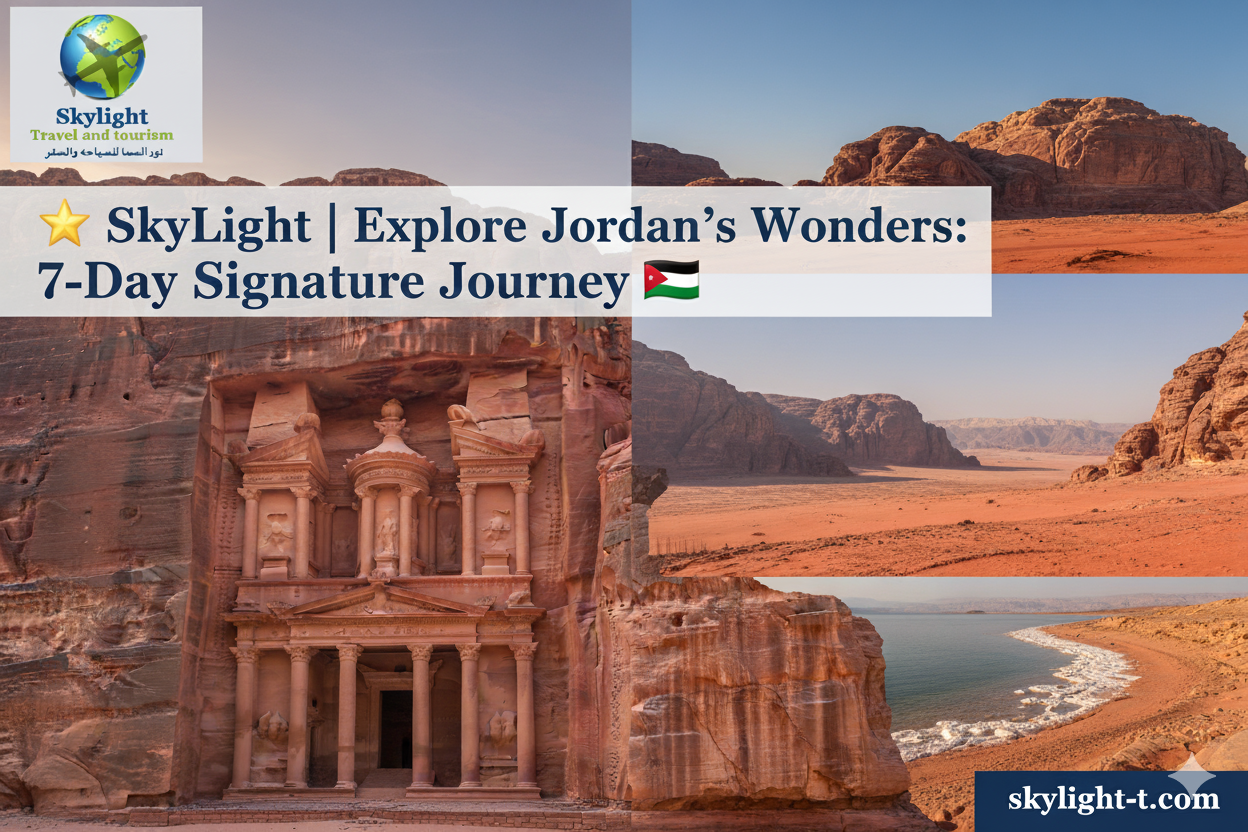 🌟 SkyLight | Explore Jordan’s Wonders: 7-Day Signature Journey 🇯🇴